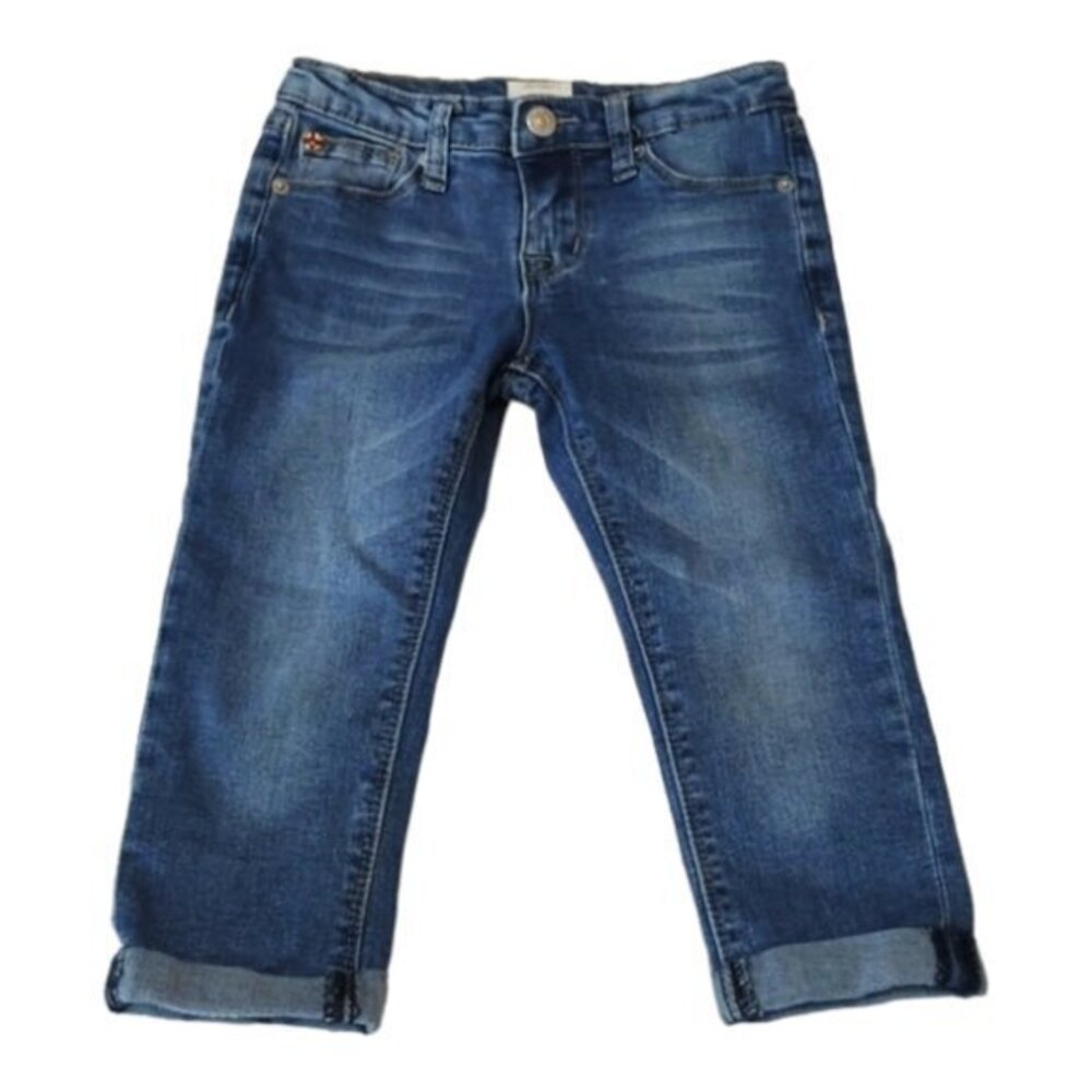 Girl's Hudson Denim Blue Cuffed Ankle Jeans Size 6 EUC #C11